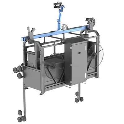 Buitenmuurspuitrobot